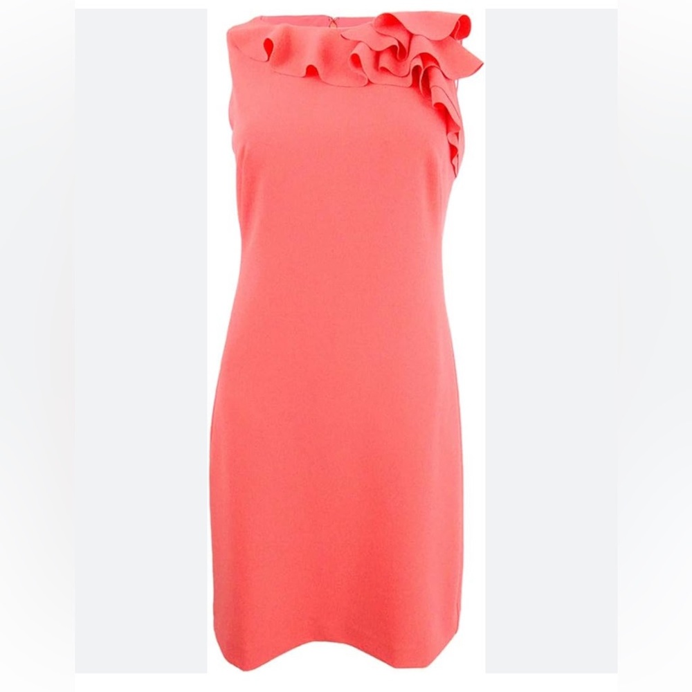 Lauren by Ralph Lauren Women's Ruffled Crepe Dress - Picture 11 of 11